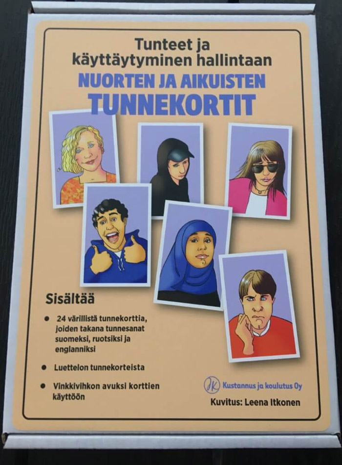 Tunteet ja käyttäytyminen hallintaan - Nuorten ja aikuisten tunnekortit